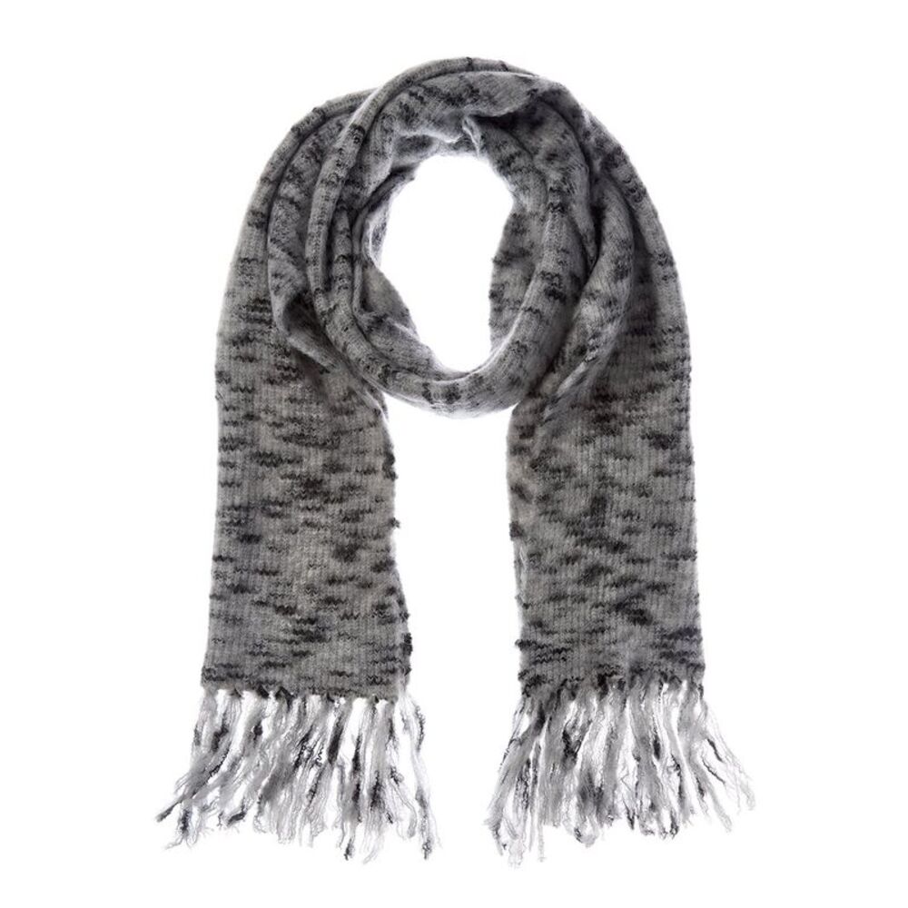 Isabel Marant Loyo Wool.& Mohair-Blend Scarf, White